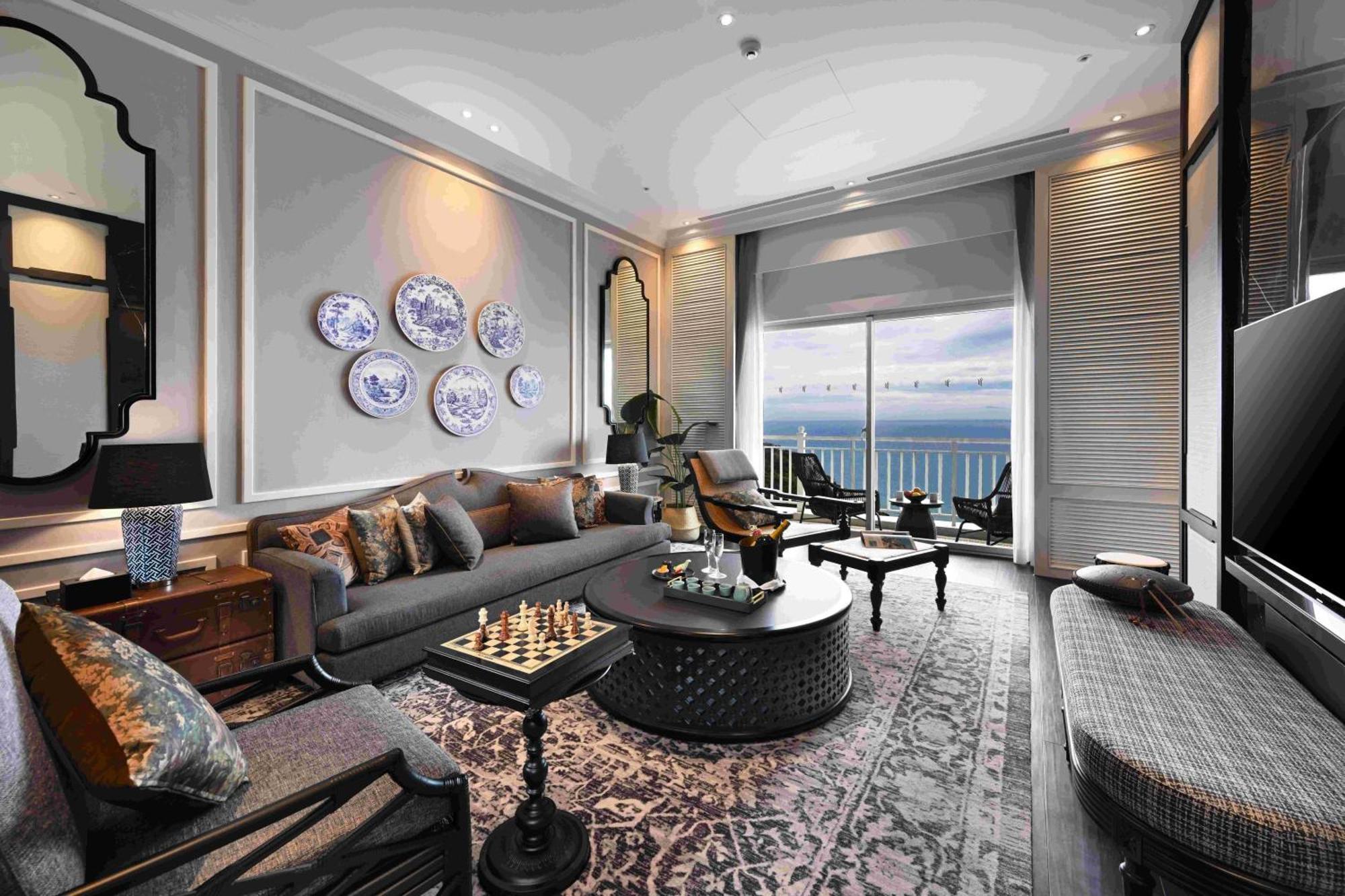 ホアリェン ファーグローリー ホテル Yanliau エクステリア 写真 The living room of a suite at The Oberoi, Mumbai